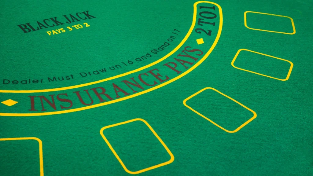 blackjack table